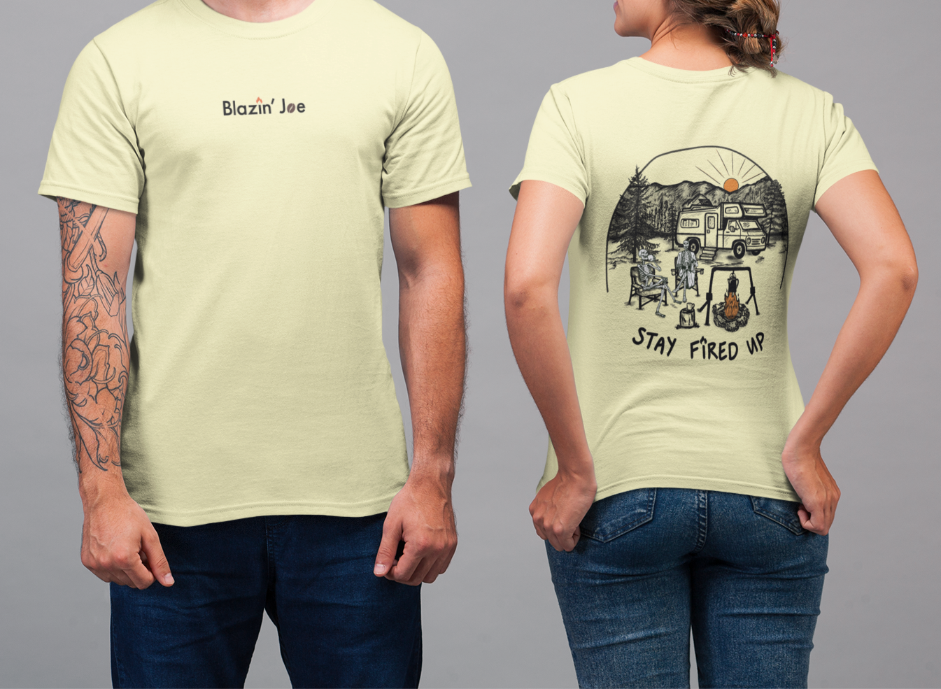 Fired Up Skeletons T-Shirt